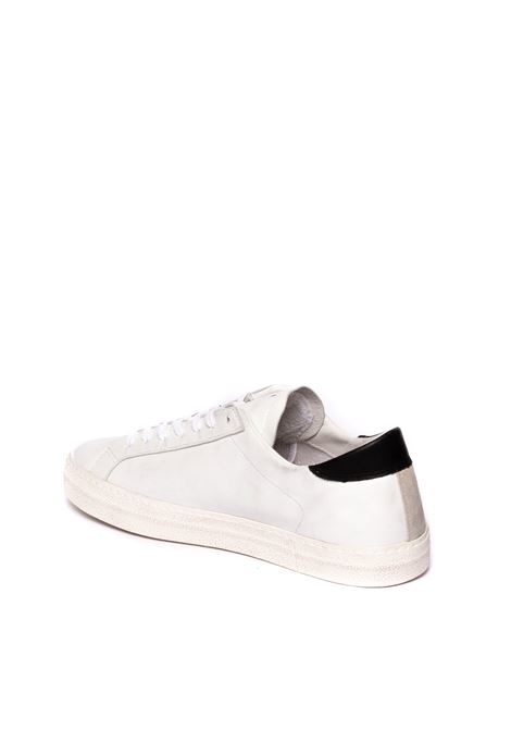 Sneaker hill low calf bianco/nero D.A.T.E. | HILL LOW UCALF-WHT/BLK